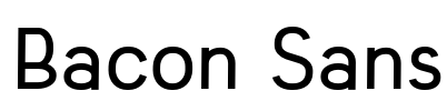 Bacon Sans Font Image