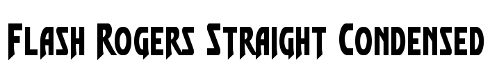 Flash Rogers Straight Condensed Font Image
