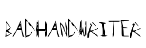 BadHandwriter Font Image