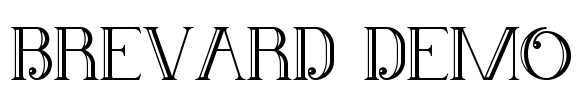Brevard Demo Font Image