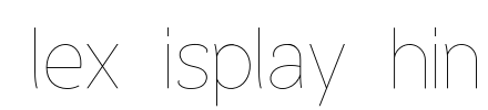 Flex Display Thin Font Image