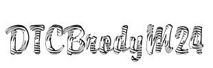 DTCBrodyM24 Font Image