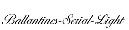 Ballantines-Serial-Light Font Image
