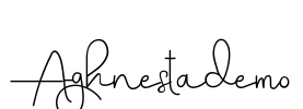 Aghnestademo Font Image