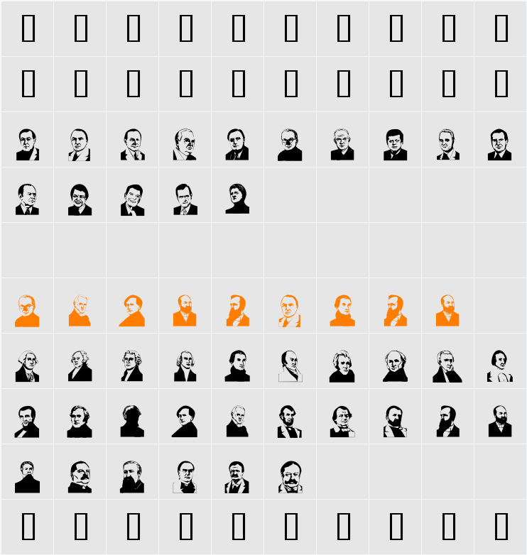 MrPresident Character Map