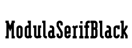 ModulaSerifBlack Font Image