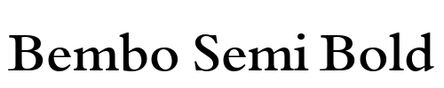Bembo Semi Bold