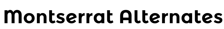 Montserrat Alternates Font Image