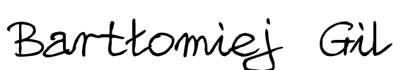 Bartłomiej Gil Font Image