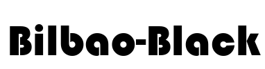 Bilbao-Black Font Image