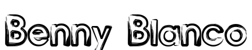 Benny Blanco Font Image