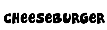Cheeseburger Font Image