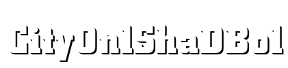 CityOnlShaDBol Font Image