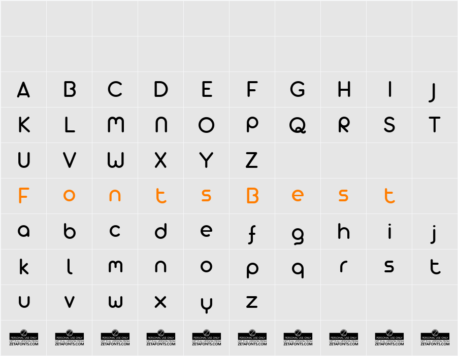 Arista Pro Alternate Character Map