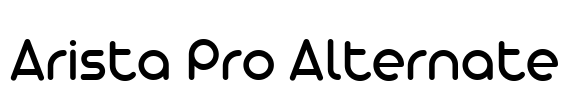 Arista Pro Alternate Font Image