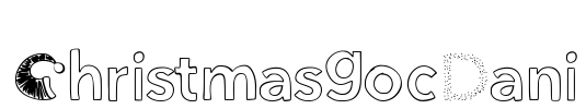 ChristmasgocDani Font Image