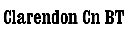 Clarendon Cn BT Font Image