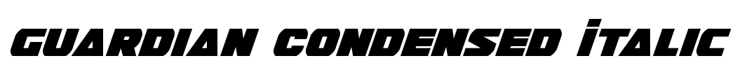 Guardian Condensed Italic Font Image