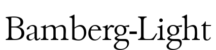 Bamberg-Light Font Image