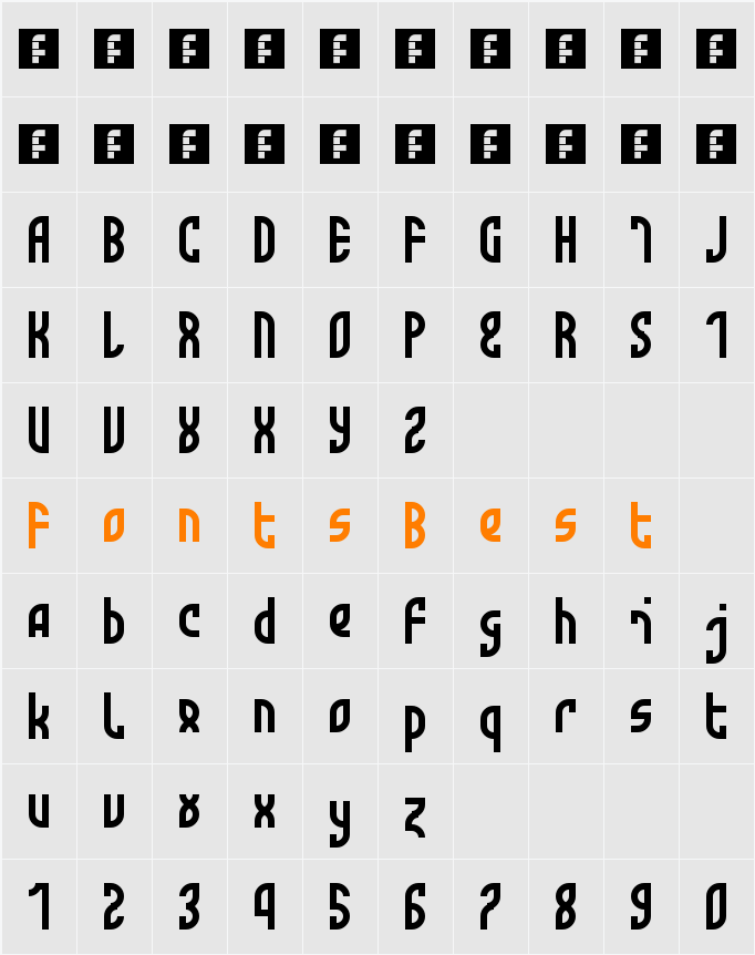 Monotwist Character Map