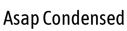 Asap Condensed Font Image