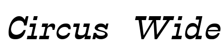 Circus Wide Font Image