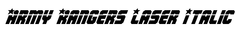 Army Rangers Laser Italic