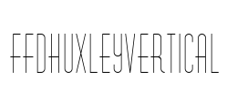 FfdHuxleyVertical Font Image