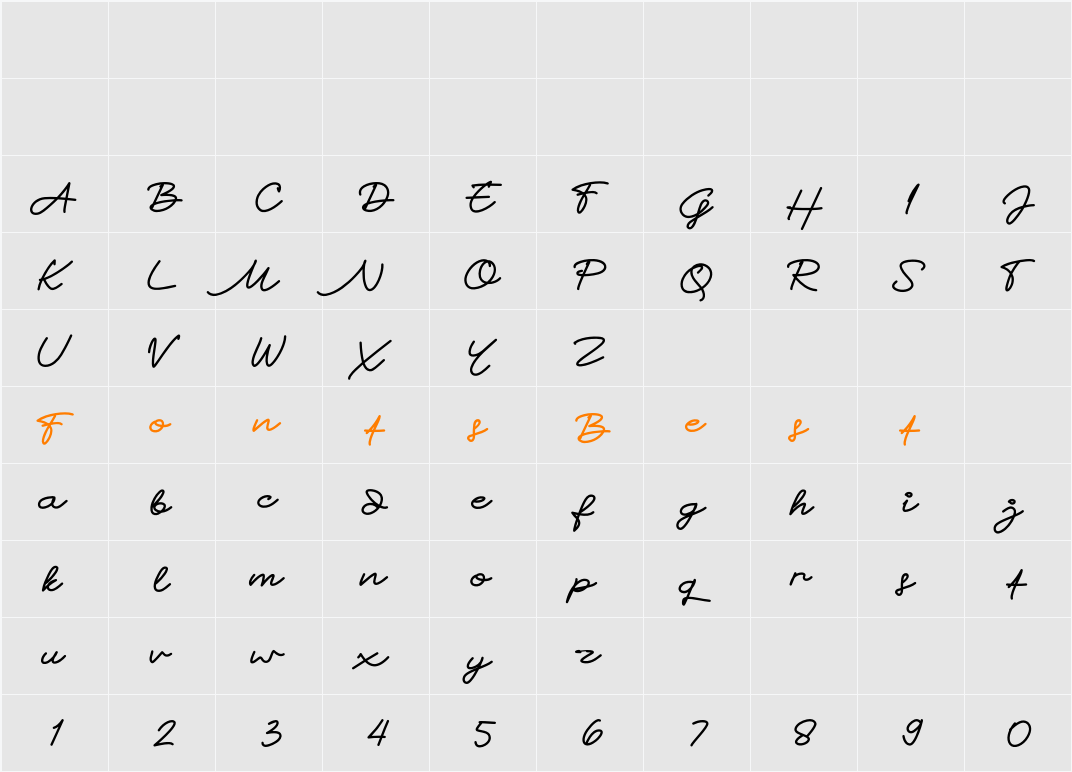 Alternative Line Character Map
