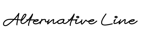 Alternative Line Font Image