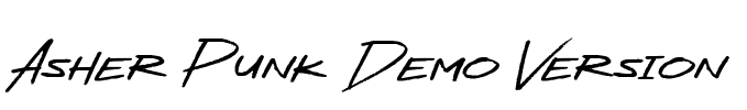 Asher Punk Demo Version Font Image