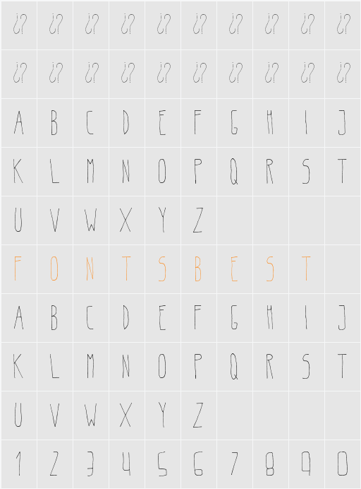 Belta Light Character Map