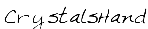 CrystalsHand Font Image