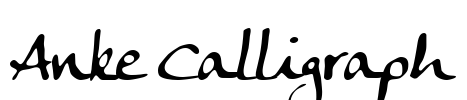 Anke Calligraph Font Image