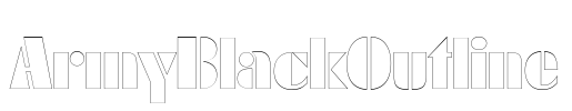 ArmyBlackOutline