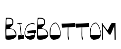 BigBottom Font Image