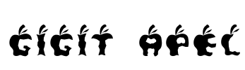Gigit Apel Font Image