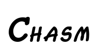 Chasm Font Image