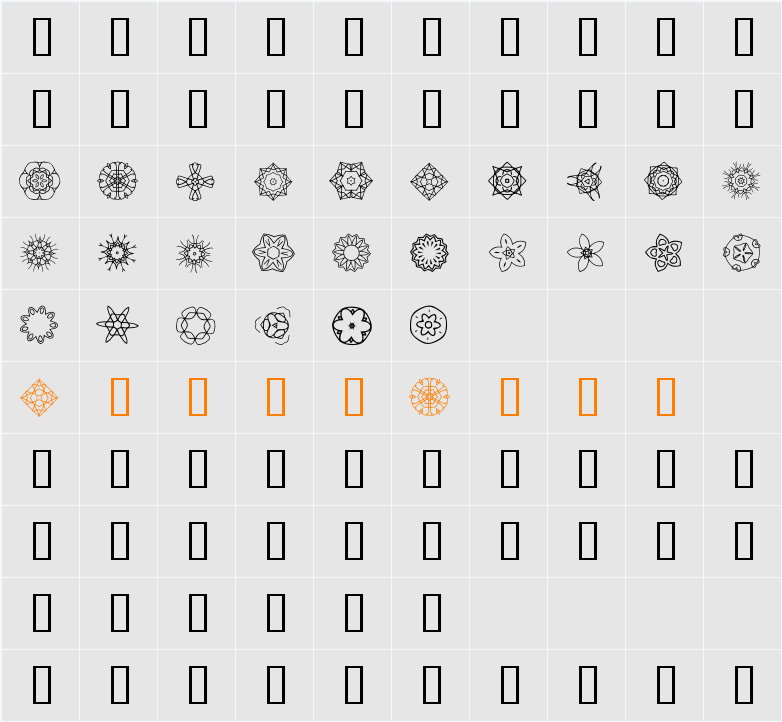 JI Kaleidoscope Bats 2 Character Map