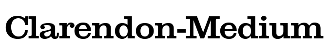 Clarendon-Medium Font Image