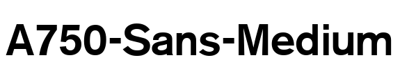 A750-Sans-Medium Font Image