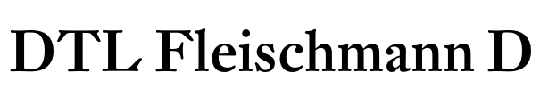 DTL Fleischmann D Font Image