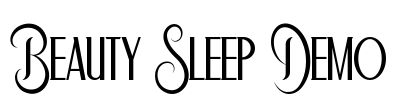 Beauty Sleep Demo