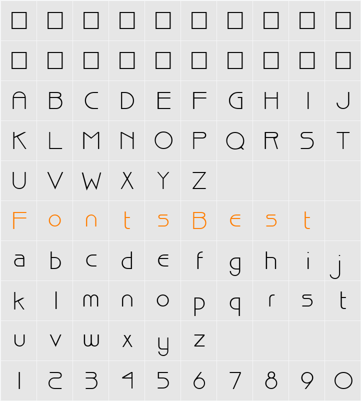 Bisque Character Map