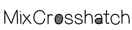 MixCrosshatch Font Image
