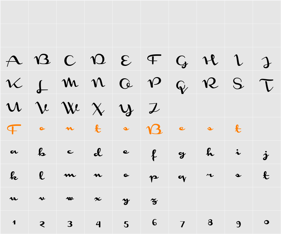 Monoment Character Map