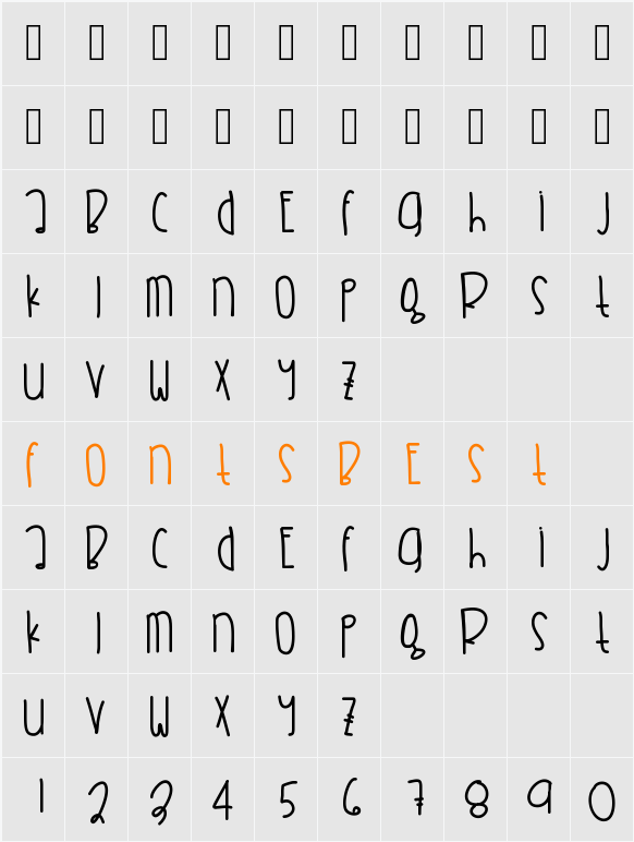 CitrusGrapefruit Character Map