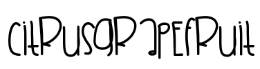 CitrusGrapefruit Font Image