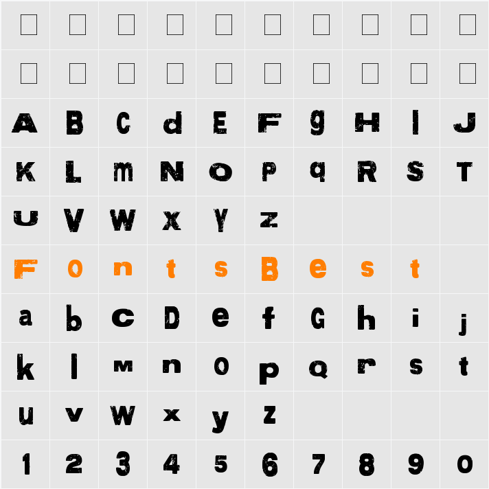 More than Enough Character Map