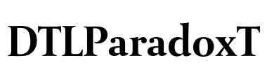 DTLParadoxT Font Image